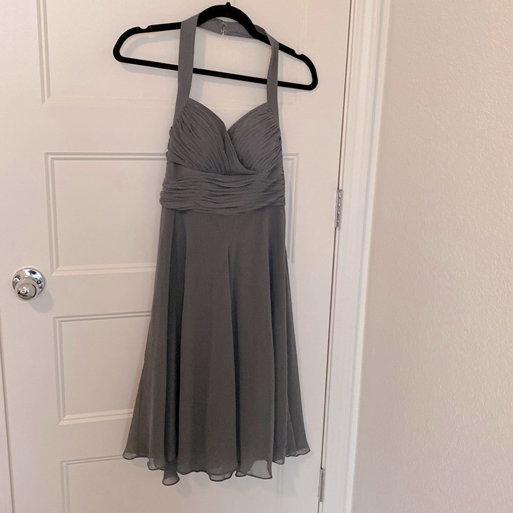 Gray cocktail dress